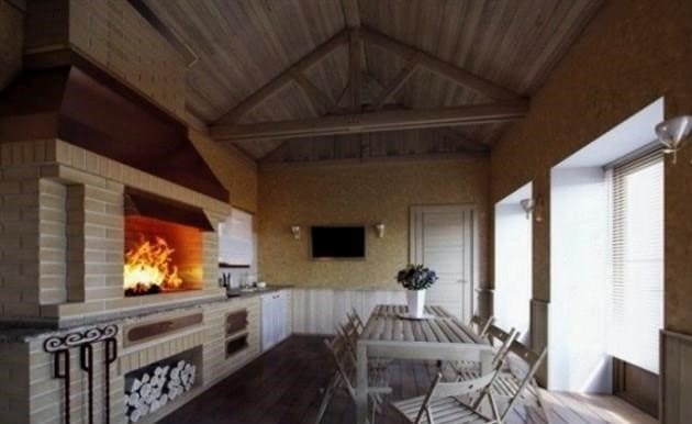 Provence stílusú vidéki ház belső tere: teljes utasítások