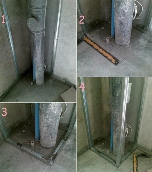 Hogyan lehet elrejteni a csöveket egy WC-ben / fürdőszobában: Barkács telepítés lépésről lépésre