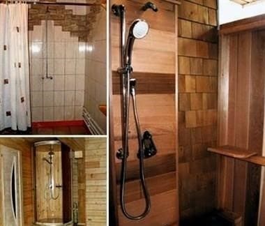 Tervek egy 5 * 5-ös fürdőhöz mosdóval és gőzfürdővel külön (30 fotó)