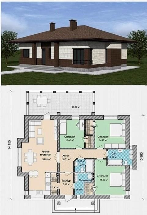 Három hálószobás egyemeletes ház projekt: melyik a jobb
