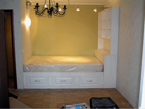 Egyszobás lakás kialakítása fülkével (30 fotó): konyha, gyermekszoba, dolgozószoba és hálószoba elrendezése