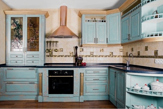 Provence-i stílusú konyha kialakítása (36 fotó): jellegzetes jellemzők, kivitel és lehetőségek