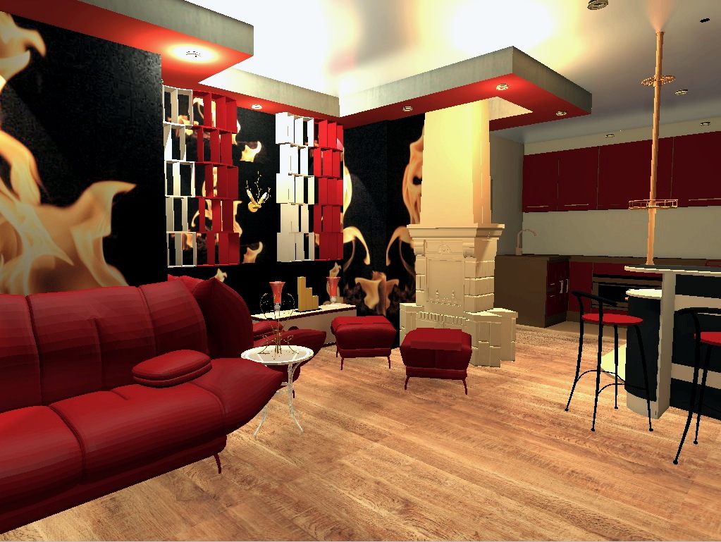 Konyha-nappali belső tér (45 fotó): zónázás, világítás és színválasztás