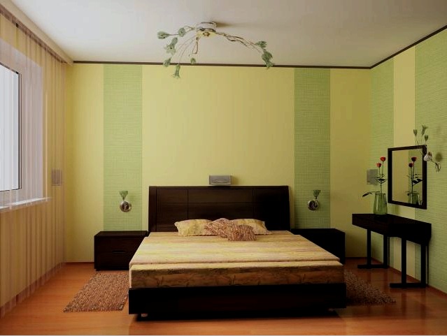 Háttérkép a hálószobához - design (42 fotó): papír, vinil, szövet és nem szőtt burkolatok