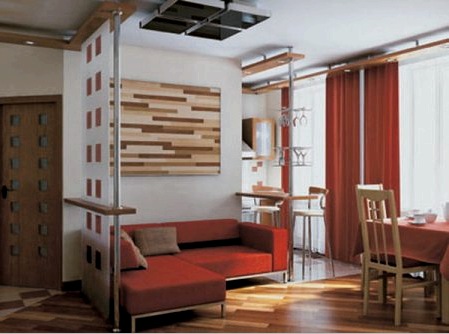 Beltéri egyszobás gyerekszoba-lakás (36 fotó): kényelmes elrendezés
