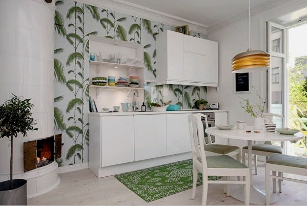 Gyönyörű konyhák a lakásokban a tulajdonosok kreatív hozzáállásának eredményeként
