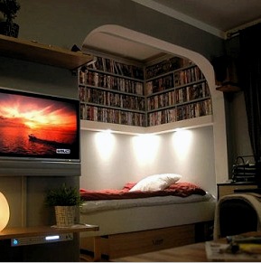 A nappali kialakítása hálószobával kombinálva (42 fotó): kísérletezés színes megoldásokkal