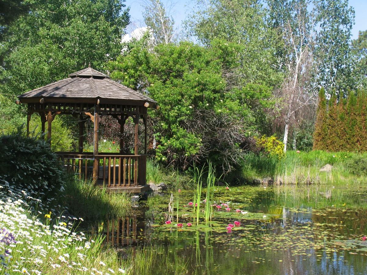 Pavilon a tó mellett: a vidék szépsége és békéje