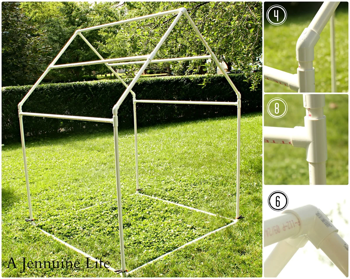Műanyag cső pergola: egyszerű, alacsony költségű megoldás a kertbe