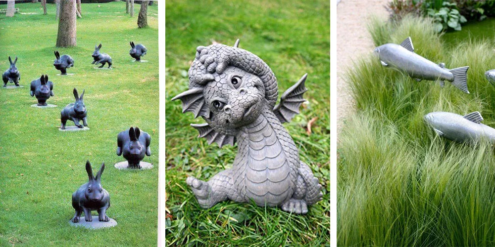 25 szokatlan kerti szobrok, amelyek lenyűgözik Önt