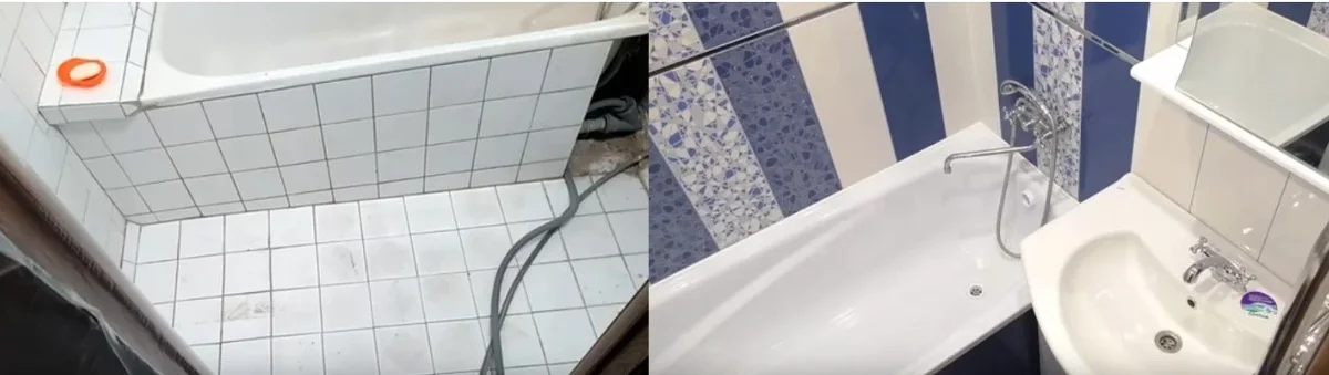 Készített egy költségvetési és minőségi javítás a fürdőszobában kapott 40 000 rubel alatt előtt és után